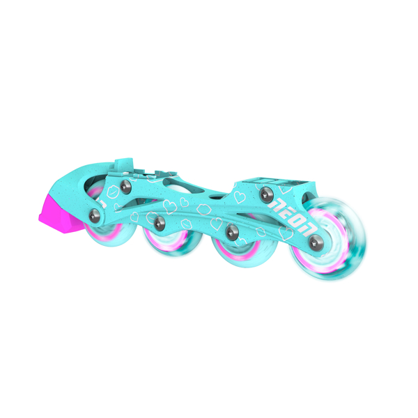 Neon NT09T4 Combo Skates 2-in-1 (Size 30-33) Teal Pink