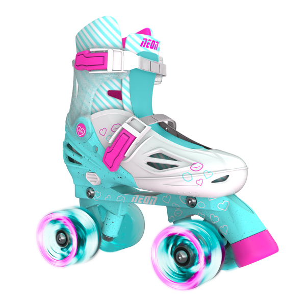 Neon NT09T4 Combo Skates 2-in-1 (Size 30-33) Teal Pink