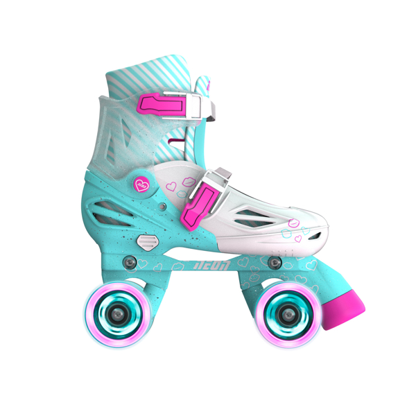 Neon NT09T4 Combo Skates 2-in-1 (Size 30-33) Teal Pink