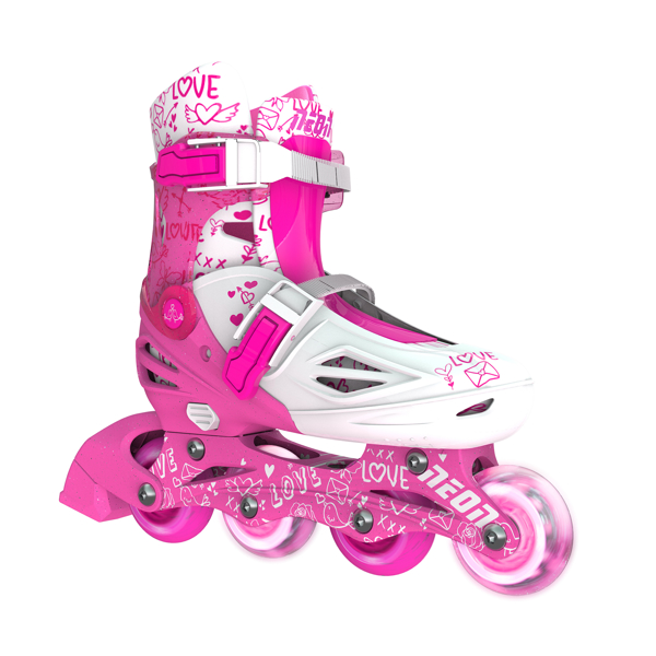 როლიკები Neon NT10P4 Rollers Combo Skates 2-in-1 (Size 34-38) Pink