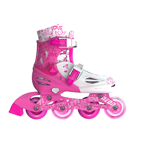 როლიკები Neon NT10P4 Rollers Combo Skates 2-in-1 (Size 34-38) Pink