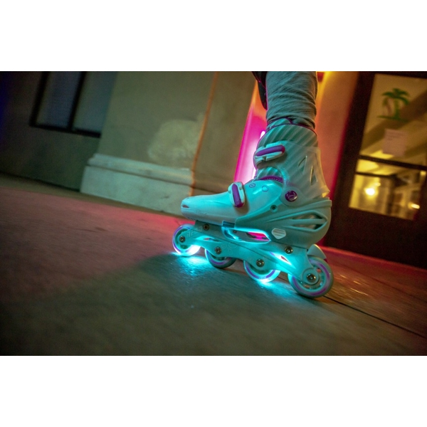 როლიკები Neon NT08T4 Rollers Inline Skates (Size 34-38) Teal Pink