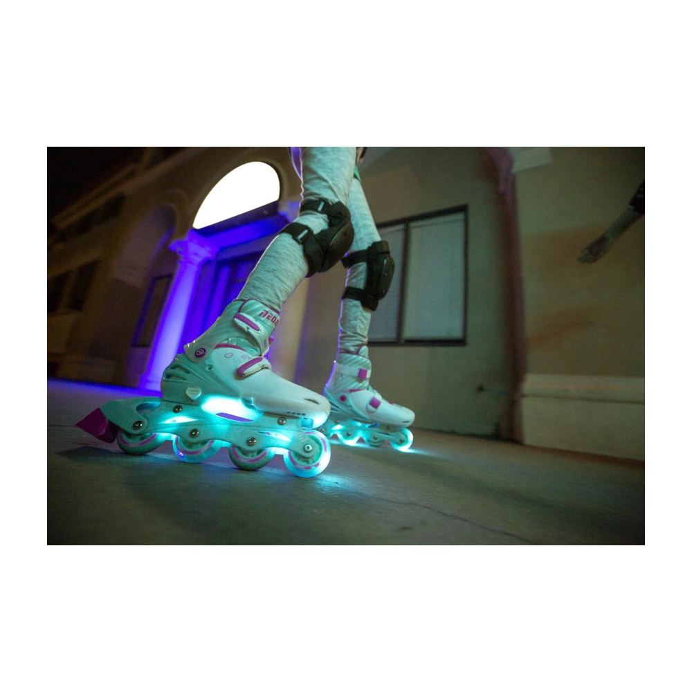 როლიკები Neon NT08T4 Rollers Inline Skates (Size 34-38) Teal Pink