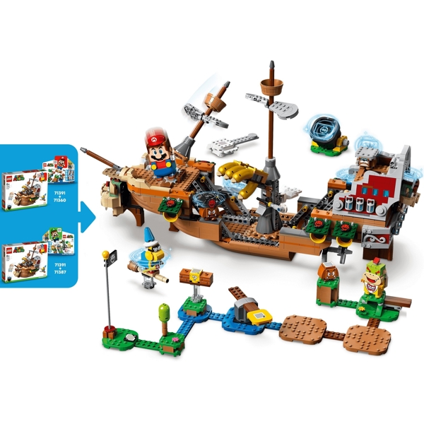 ასაწყობი გემი Lego 71391,  Bowser’s Airship Expansion Set