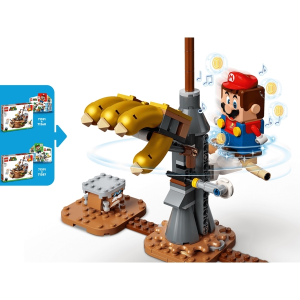 ასაწყობი გემი Lego 71391,  Bowser’s Airship Expansion Set