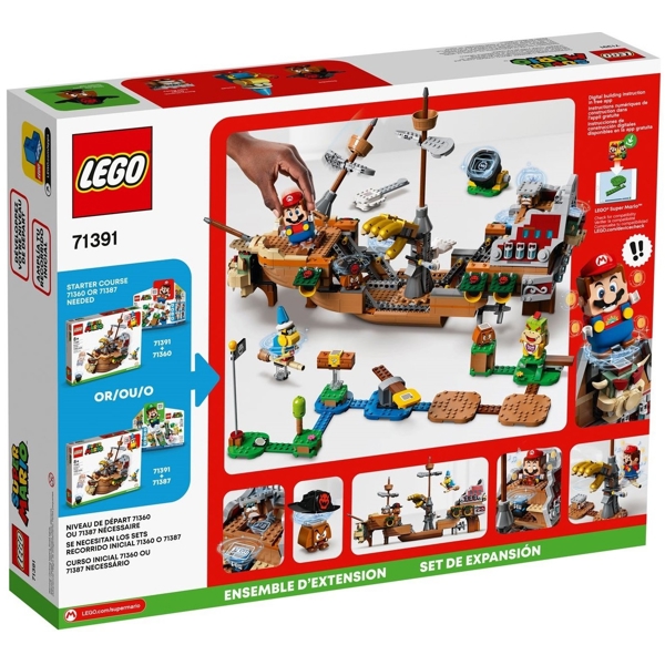 ასაწყობი გემი Lego 71391,  Bowser’s Airship Expansion Set