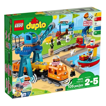 ასაწყობი მატარებელი Lego 10875, Duplo Cargo Train