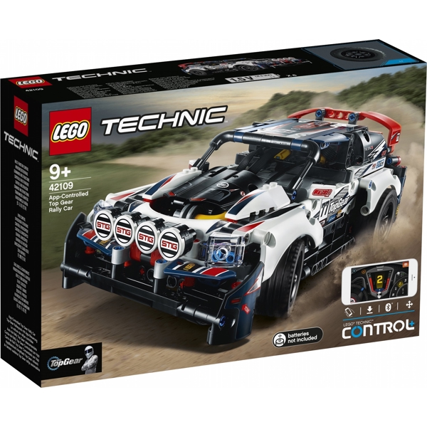 ასაწყობი მანქანა Lego 42109, Technic App-Controlled Top Gear Rally Car