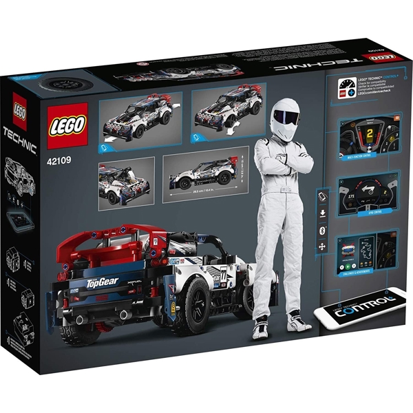 ასაწყობი მანქანა Lego 42109, Technic App-Controlled Top Gear Rally Car