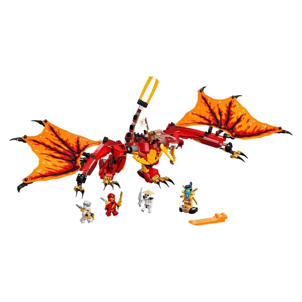 ასაწყობი კონსტრიქცია Lego 71753 Ninjago Fire Dragon Attack 563Pcs