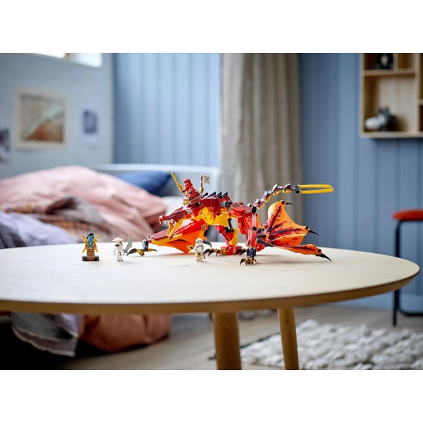 ასაწყობი კონსტრიქცია Lego 71753 Ninjago Fire Dragon Attack 563Pcs