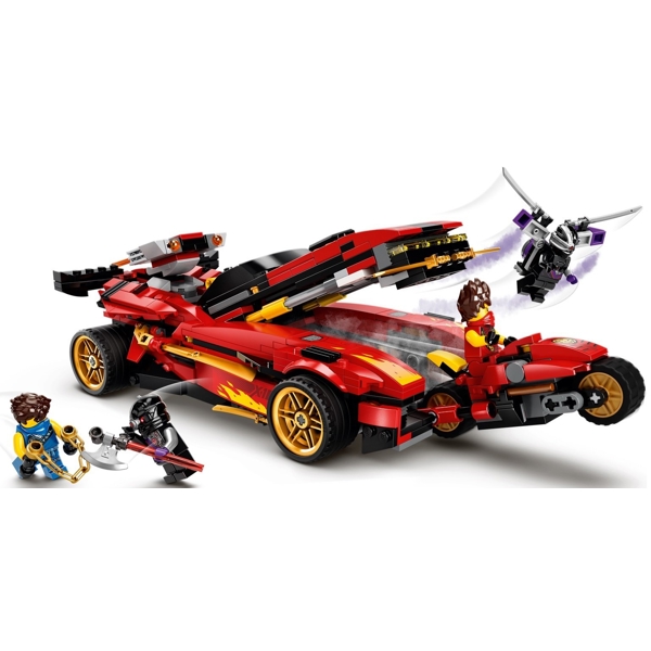 ასაწყობი მანქანა Lego 71737 Ninjago X-1 Ninja Charger 599Pcs