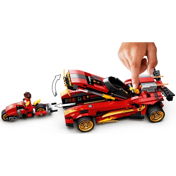 ასაწყობი მანქანა Lego 71737 Ninjago X-1 Ninja Charger 599Pcs