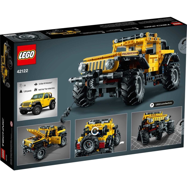 სათამაშო მანქანა Lego 42122 Technic Jeep Wrangler 665Pcs