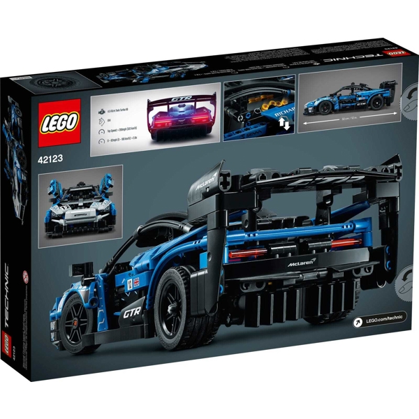 სათამაშო მანქანა Lego 42123 Technic McLaren Senna GTR 830Pcs