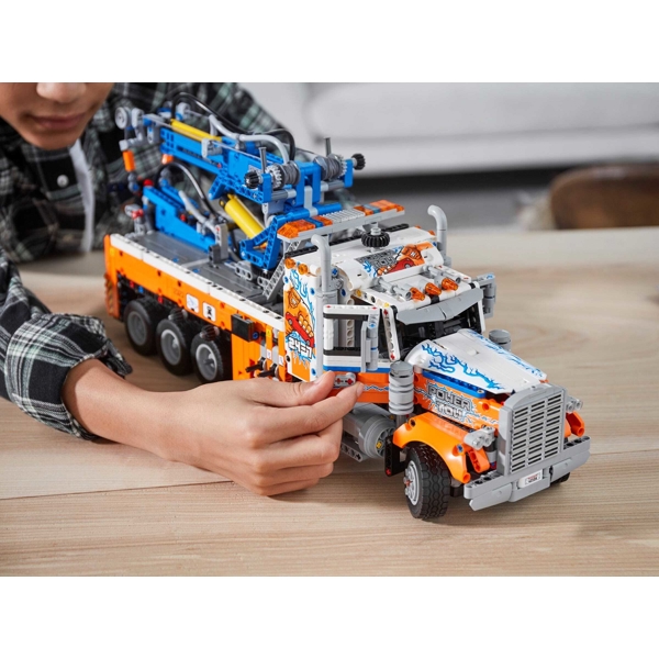 ასაწყობი ამწე Lego 42128, Heavy-duty Tow Truck