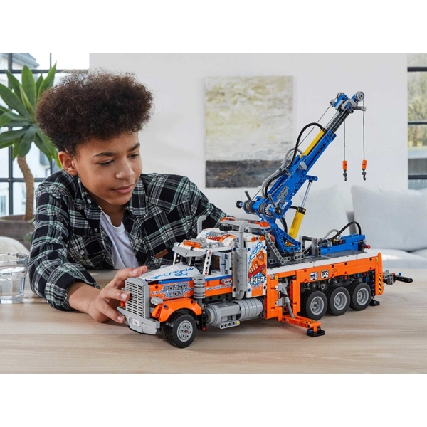 ასაწყობი ამწე Lego 42128, Heavy-duty Tow Truck