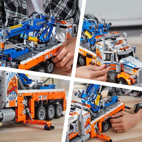 ასაწყობი ამწე Lego 42128, Heavy-duty Tow Truck