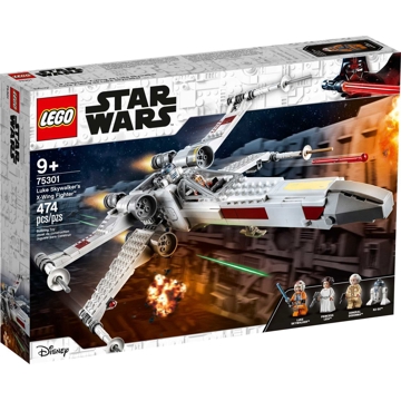 ასაწყობი თვითმფრინავი Lego 75301 Star Wars X-wing Fighter Luke Skywalker 474Pcs