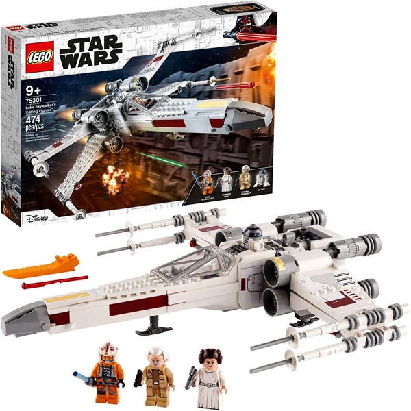 ასაწყობი თვითმფრინავი Lego 75301 Star Wars X-wing Fighter Luke Skywalker 474Pcs