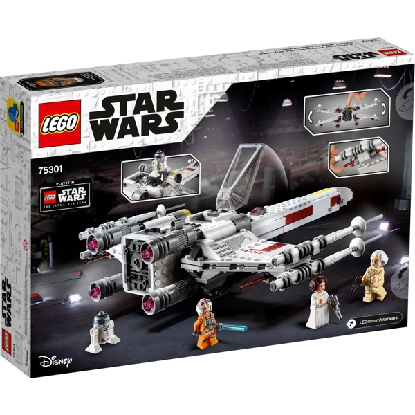 ასაწყობი თვითმფრინავი Lego 75301 Star Wars X-wing Fighter Luke Skywalker 474Pcs