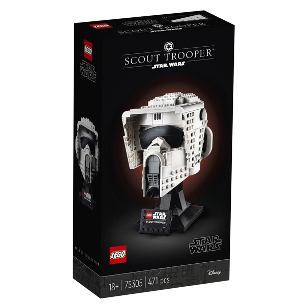 ასაწყობი კონსტრუქცია Lego 75305 Star Wars Scout Trooper Helmet 471Pcs