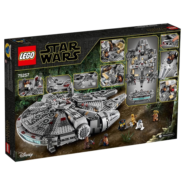 ასაწყობი კოსმოსური ხომალდი Lego 75257, Star Wars Millennium Falcon