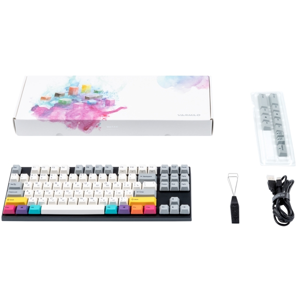 კლავიატურა Varmilo VA87M CMYK, USB, Keyboard Cherry MX Blue