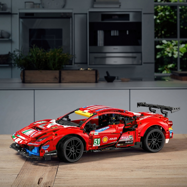 ასაწყობი მანქანა Lego 42125, Technic Ferrari 488 GTE “AF Corse #51”