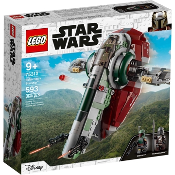 ასაწყობი კონსტრუქცია Lego 75312 Star Wars Boba Fett's Starship 593Pcs