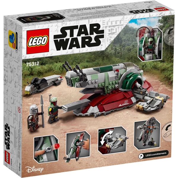 ასაწყობი კონსტრუქცია Lego 75312 Star Wars Boba Fett's Starship 593Pcs