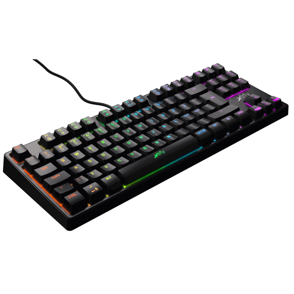 კლავიატურა XTRFY K4 TKL RGB Wired Gaming keyboard, Kailh Red, USB, Black