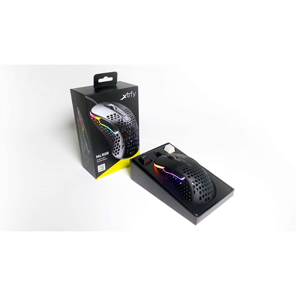 მაუსი Xtrfy M4 RGB Wired Gaming Mouse, USB, Black