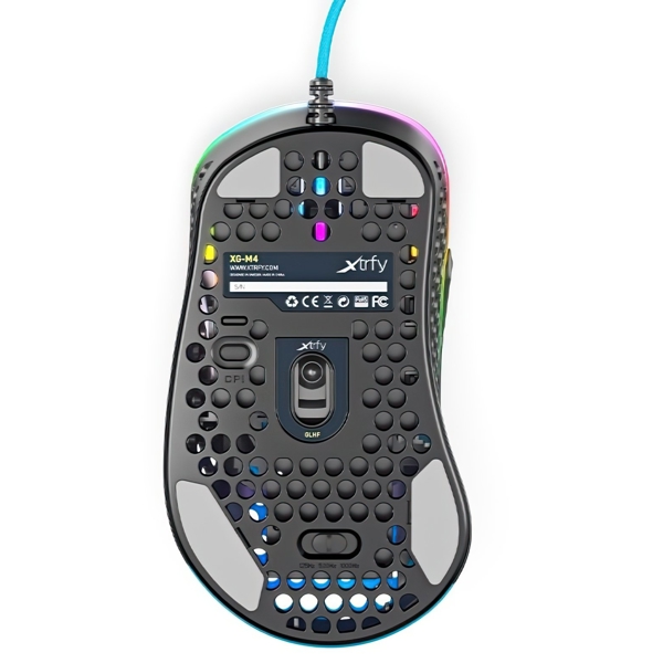 მაუსი Xtrfy M4 RGB Wired Gaming Mouse, USB, Blue