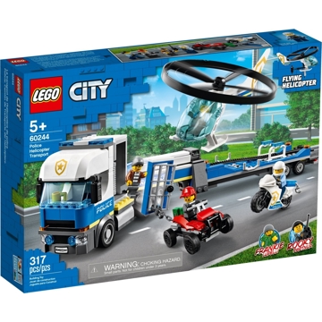 ასაწყობი ვერტმფრენი Lego 60244, City Police Helicopter Transport