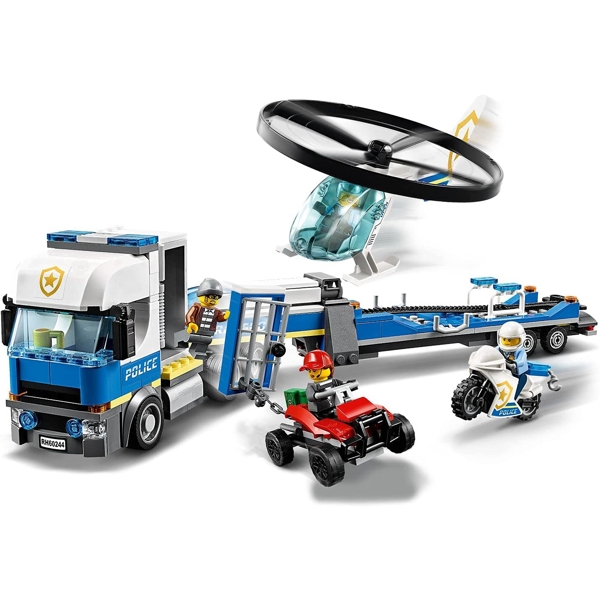 ასაწყობი ვერტმფრენი Lego 60244, City Police Helicopter Transport