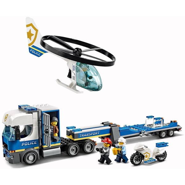 ასაწყობი ვერტმფრენი Lego 60244, City Police Helicopter Transport