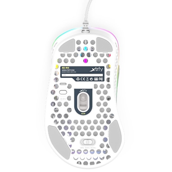 მაუსი Xtrfy M4 RGB Wired Gaming Mouse, USB, White