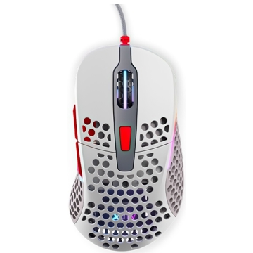 მაუსი Xtrfy M4 RGB Wired Retro Gaming Mouse, USB, Gray