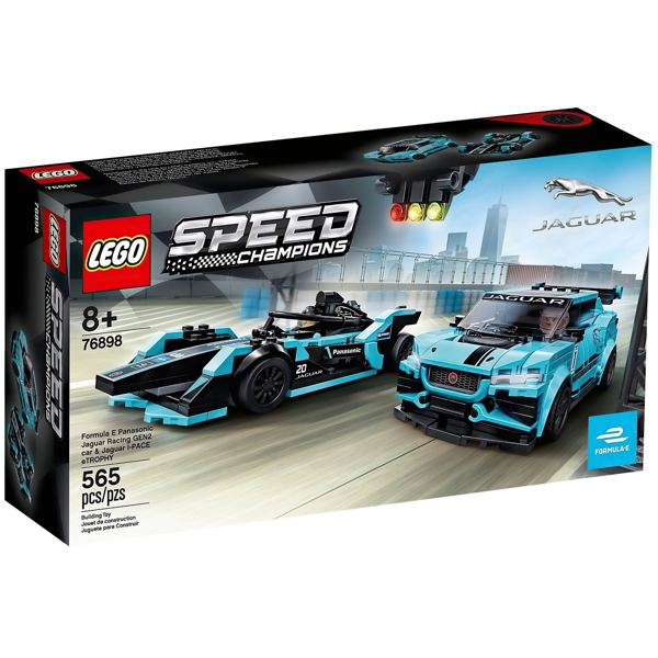 ასაწყობი მანქანა Lego 76898, Speed Champions Formula E Panasonic Jaguar