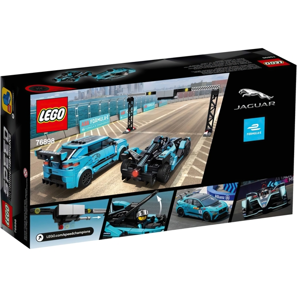 ასაწყობი მანქანა Lego 76898, Speed Champions Formula E Panasonic Jaguar