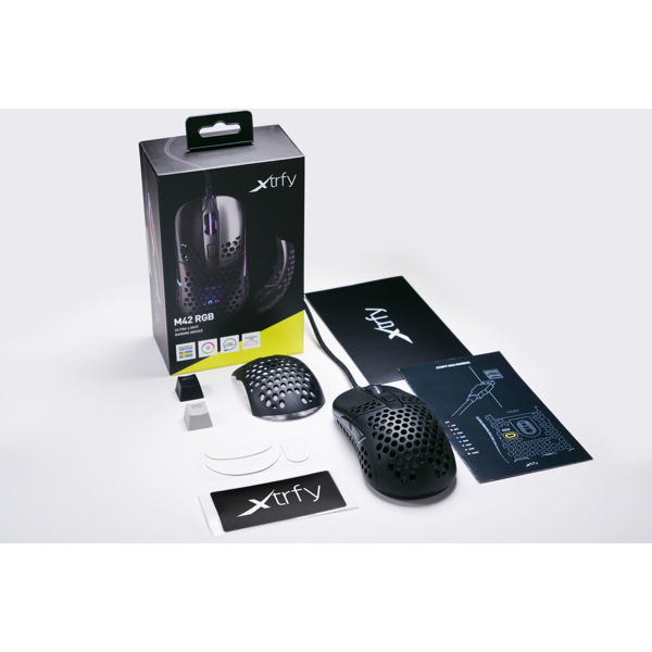 მაუსი Xtrfy M42 RGB Wired Gaming Mouse, USB, Black