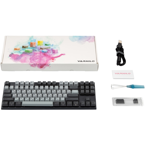 კლავიატურა Varmilo VA87M Ink rhyme, Cherry MX Red, USB, Wired Gaming Keyboard