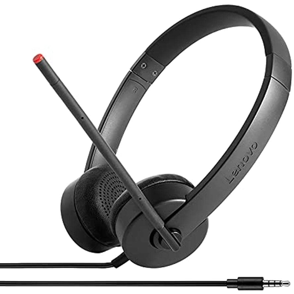 ყურსასმენი Lenovo 4XD0K25030, Essential Stereo Analog Headset, 3.5mm Jack, Black