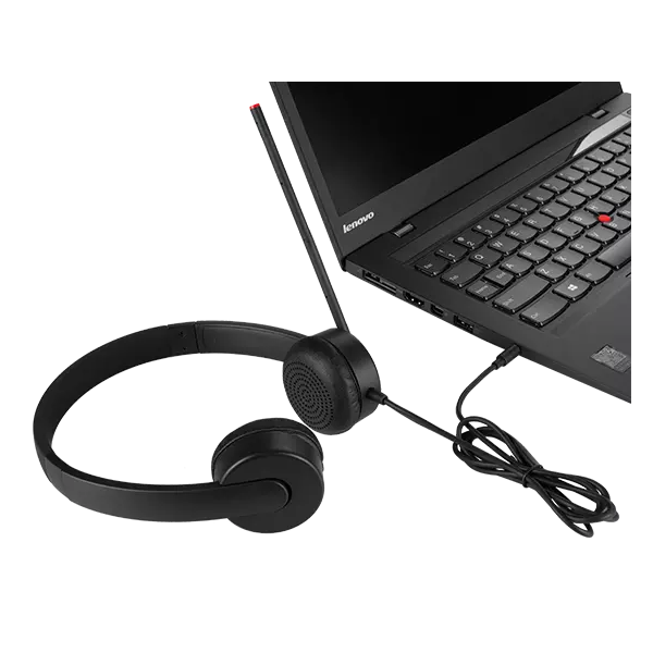 ყურსასმენი Lenovo 4XD0K25030, Essential Stereo Analog Headset, 3.5mm Jack, Black