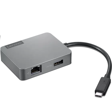 Usb ჰაბი Lenovo 4X91A30366, USB-C Travel Hub Gen 2, VGA, HDMI, RJ45, USB, Storm Gray