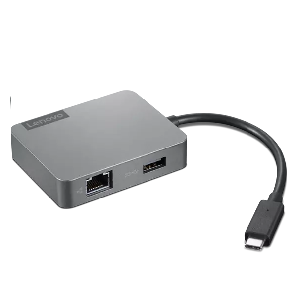 Usb ჰაბი Lenovo 4X91A30366, USB-C Travel Hub Gen 2, VGA, HDMI, RJ45, USB, Storm Gray