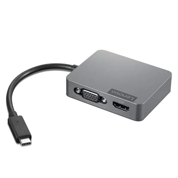 Usb ჰაბი Lenovo 4X91A30366, USB-C Travel Hub Gen 2, VGA, HDMI, RJ45, USB, Storm Gray