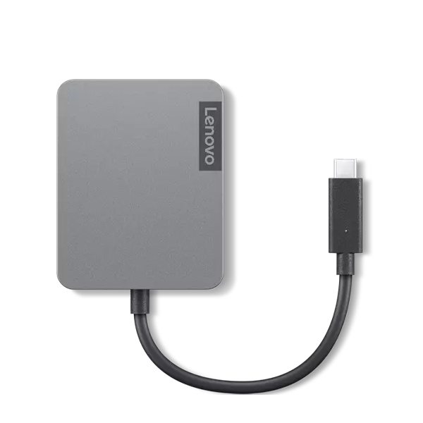 Usb ჰაბი Lenovo 4X91A30366, USB-C Travel Hub Gen 2, VGA, HDMI, RJ45, USB, Storm Gray