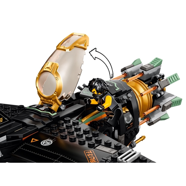 ასაწყობი თვითმფრინავი Lego 71736, Ninjago Boulder Blaster